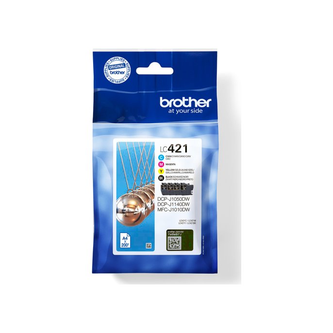 Inkjet Brother LC-421 zwart 3 kleuren