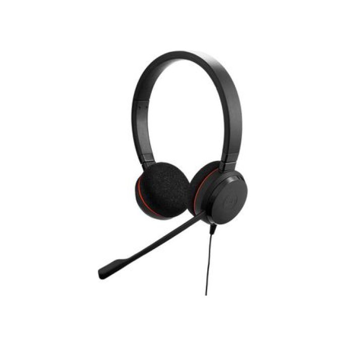 Jabra Evolve 20 SE MS Stereo On-Ear Headset 2 m Zwart