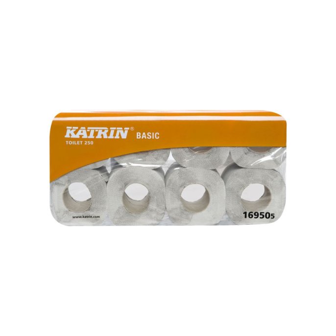 KATRIN 169505 Toiletpapier 2-laags 250 vel Wit / 64 rollen