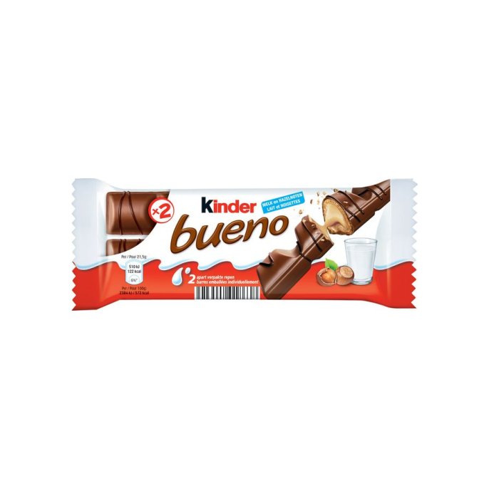 KINDER Bueno Chocoladereep Puur (pak 30 stuks)