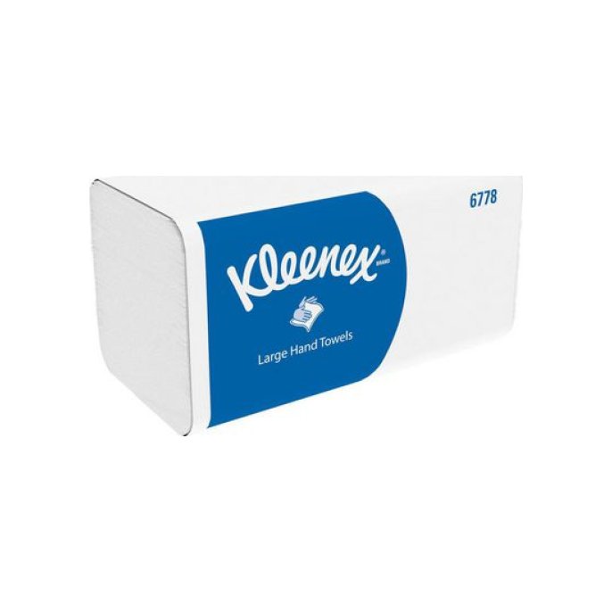 KLEENEX 6778 Ultra Papieren Handdoeken 2-laags 21.5x31.5cm Wit (doos 15 wikkels)