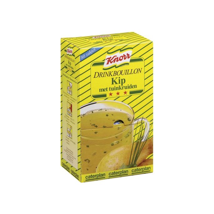 Knorr Drinkbouillon Kip Met Tuinkruiden 175 ml (pak 80 stuks)