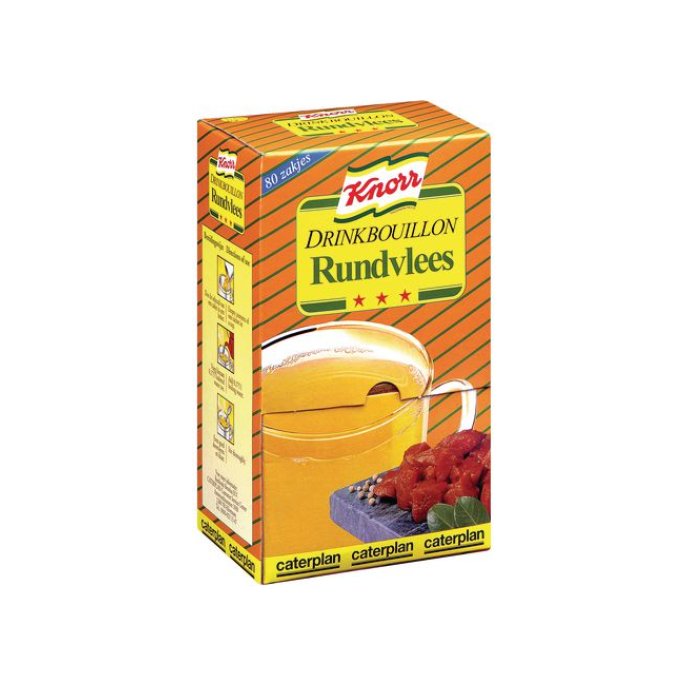 Knorr Drinkbouillon Rundvlees 175 ml (pak 80 stuks)