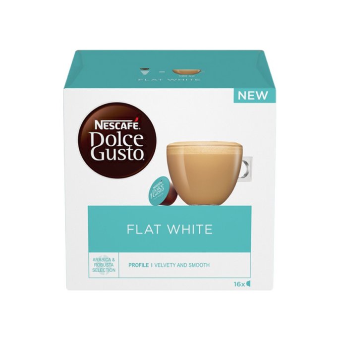 Koffiecup Dolce Gusto flat white/pk16