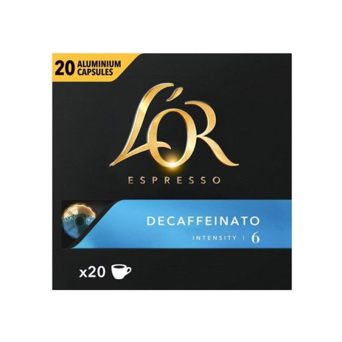 LOR Espresso Decaffeinato Koffiecapsules Cafeinevrij (pak 20 stuks)