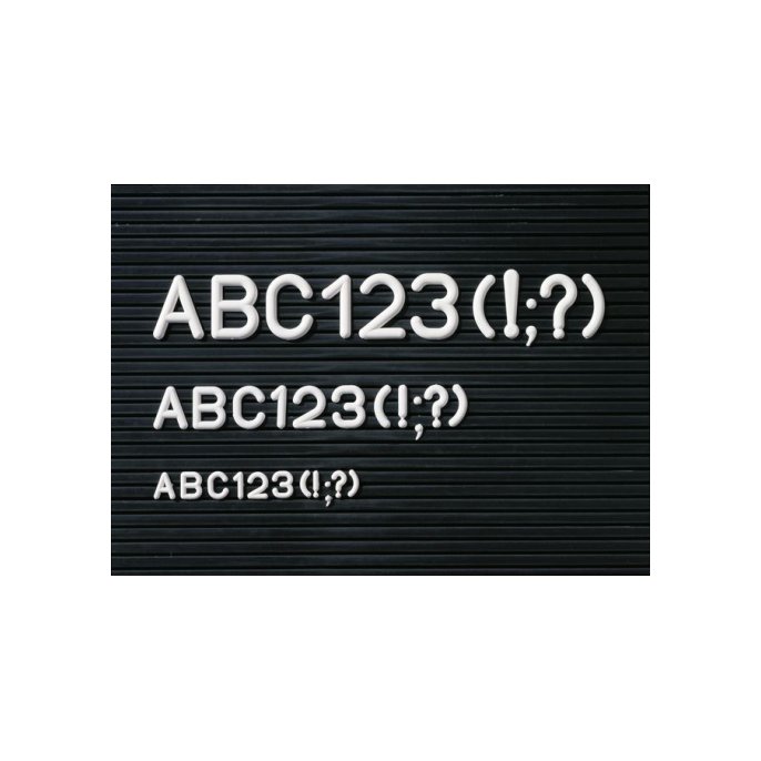 LEGAMASTER Letterboard Accessoires Letters 20 mm Wit (pak 280 stuks)