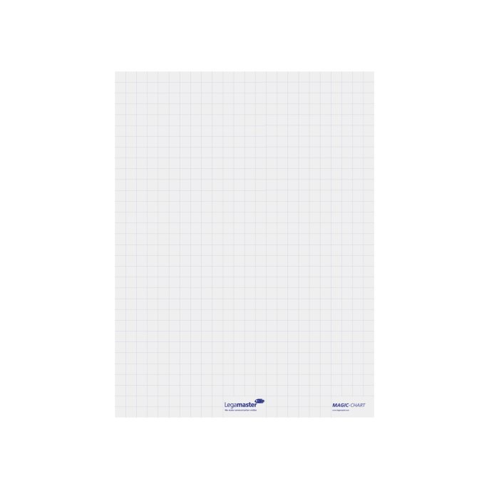 LEGAMASTER Magic-Chart Flipchart Presentatiefolie 600 x 800 mm Geruit Wit (rol 25 vel)