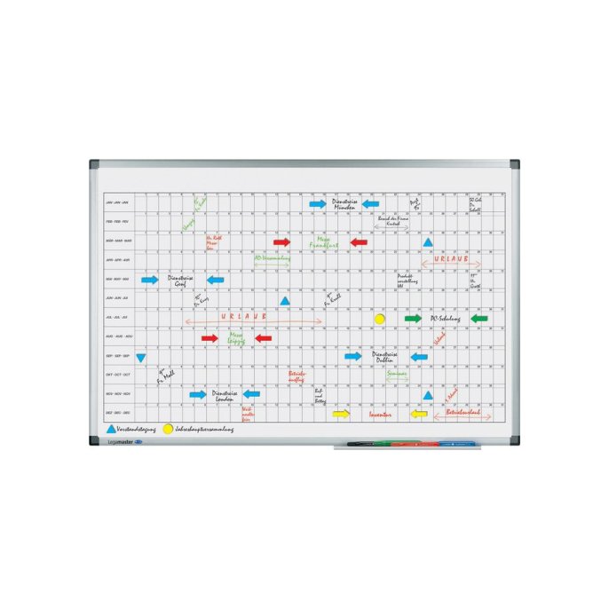 LEGAMASTER PREMIUM Jaarplanner Horizontaal 900 x 600 mm