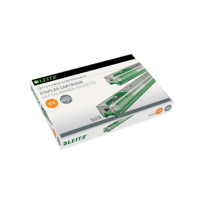 LEITZ K10 Nietjes Cassette 26/10 Staal Groen (pak 5 dozen)