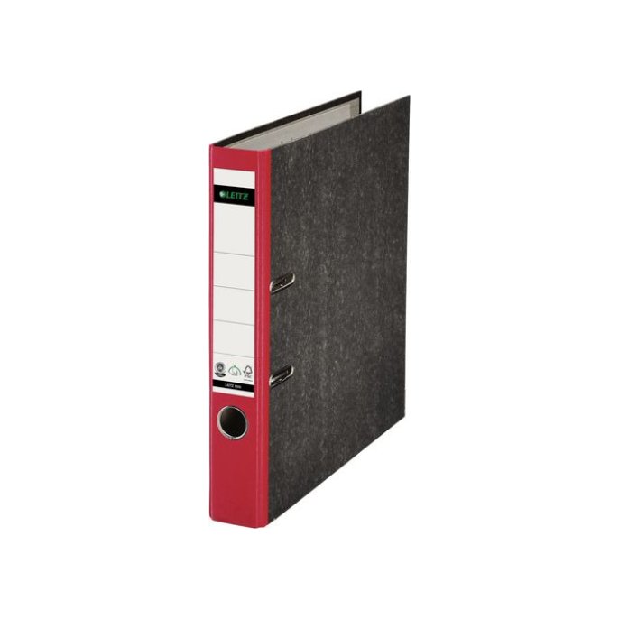 LEITZ Ordner wolkenmarmer Rugbreedte 50 mm rood