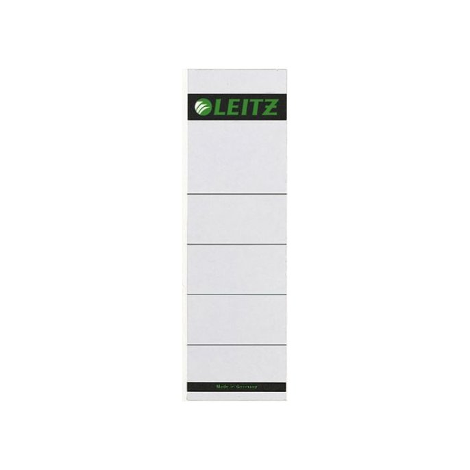 LEITZ Rugetiketten kort insteek Rugbreedte 80 mm 191 x 57 mm wit (pak 10 stuks)