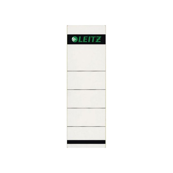 LEITZ Rugetiketten kort zelfklevend Rugbreedte 80 mm 191 x 61 mm grijs (pak 10 stuks)