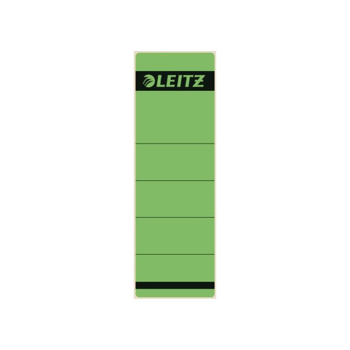 LEITZ Rugetiketten kort zelfklevend Rugbreedte 80 mm 191 x 61 mm groen (pak 10 stuks)