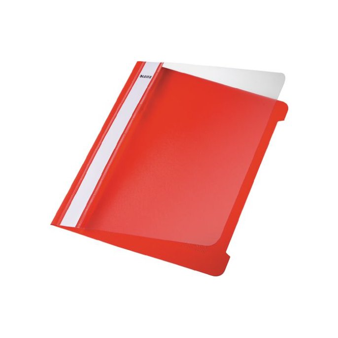 LEITZ Snelhechtmap A5 PVC 250 vel Rood