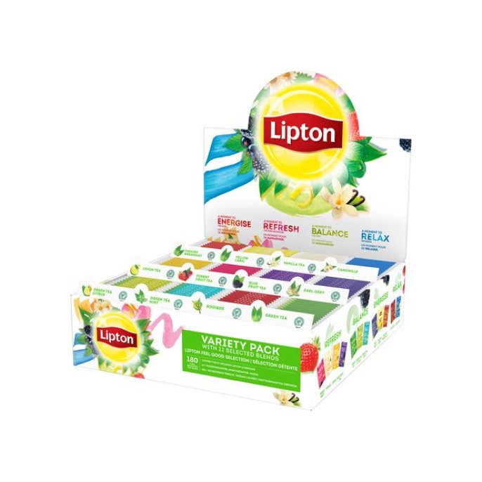 LIPTON Feel Good Selection Thee Assortimentsdoos (pak 180 stuks)