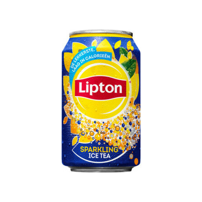 LIPTON Ice Tea Sparkling Blik 0.33 l (pak 24 stuks)