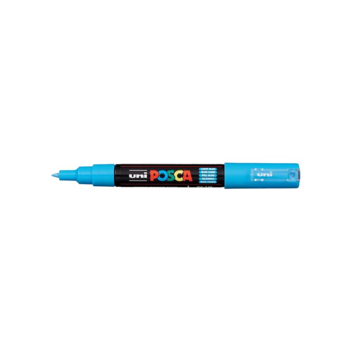 Lakmarker Uni Posca 0.7-1mm l blauw/pk6