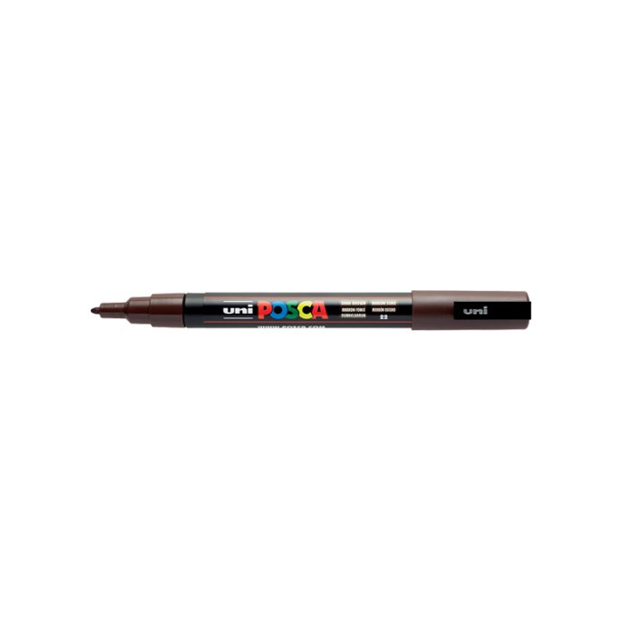 Lakmarker Uni Posca 0.9-1.3mm d br/pk6