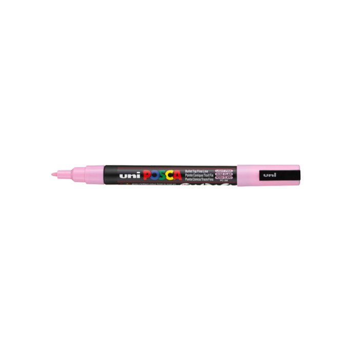 Lakmarker Uni Posca 0.9-1.3mm l roze/pk6