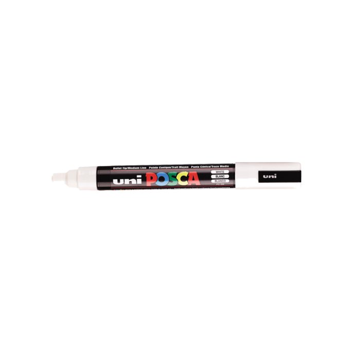 Lakmarker Uni Posca 1.8-2.5mm wit/pk6