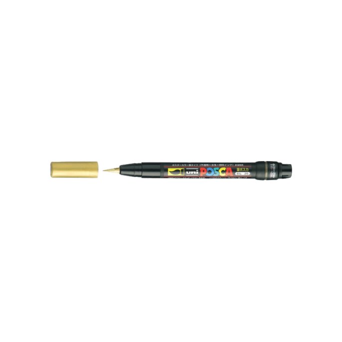 Lakmarker Uni Posca 1 mm goud (5 stuks)