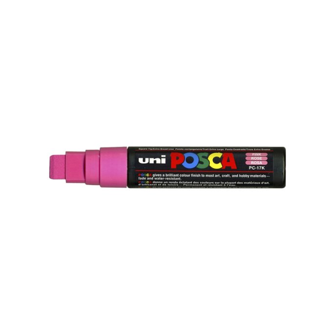 Lakmarker Uni Posca 15 mm roze (5 stuks)