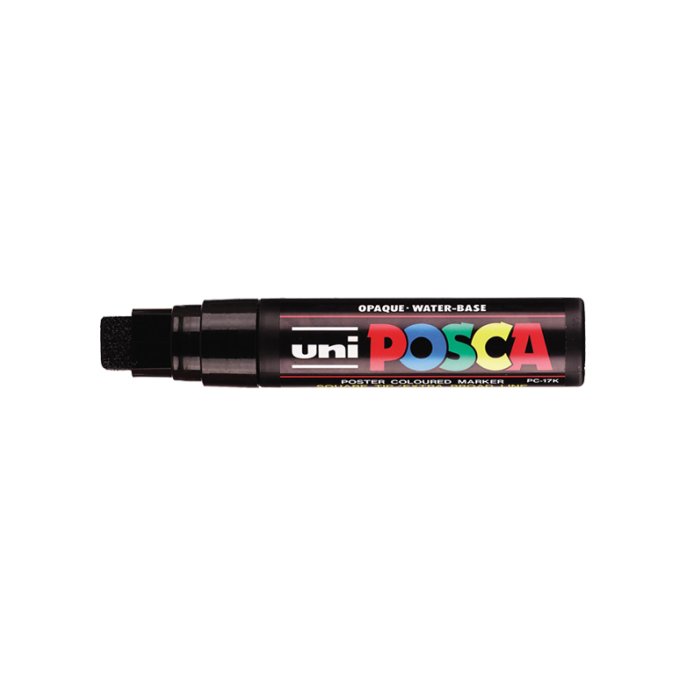 Lakmarker Uni Posca 15 mm zwart (5 stuks)