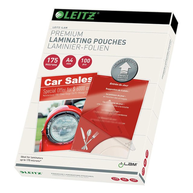 Lamineerhoes Leitz A4 glans 2x175m/pk100