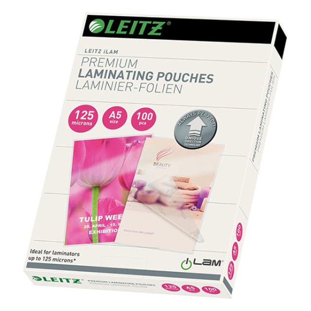 Lamineerhoes Leitz A5 glans 2x125m/pk100