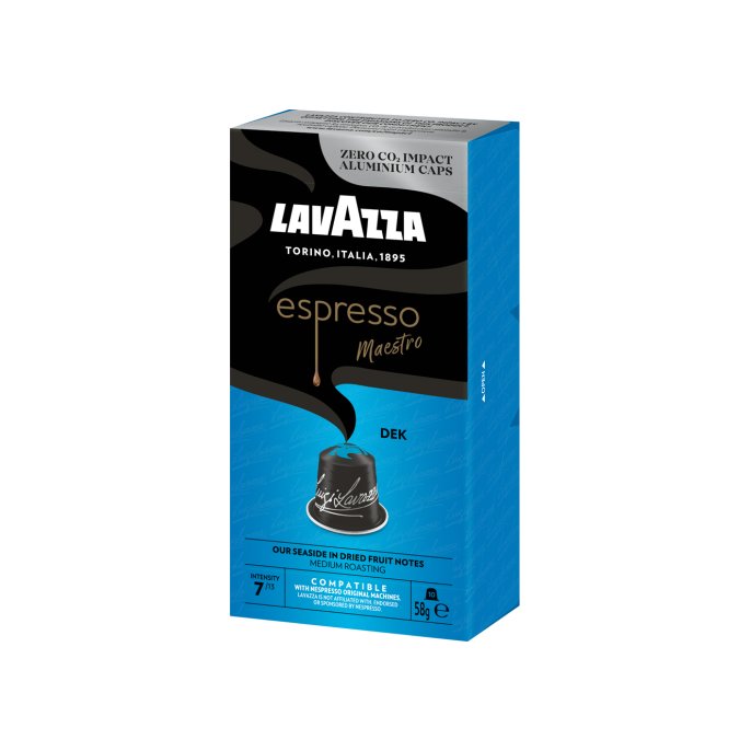 Lavazza Nespresso Compatible Capsules Espresso Decaff (1 pak x 10 stuks)