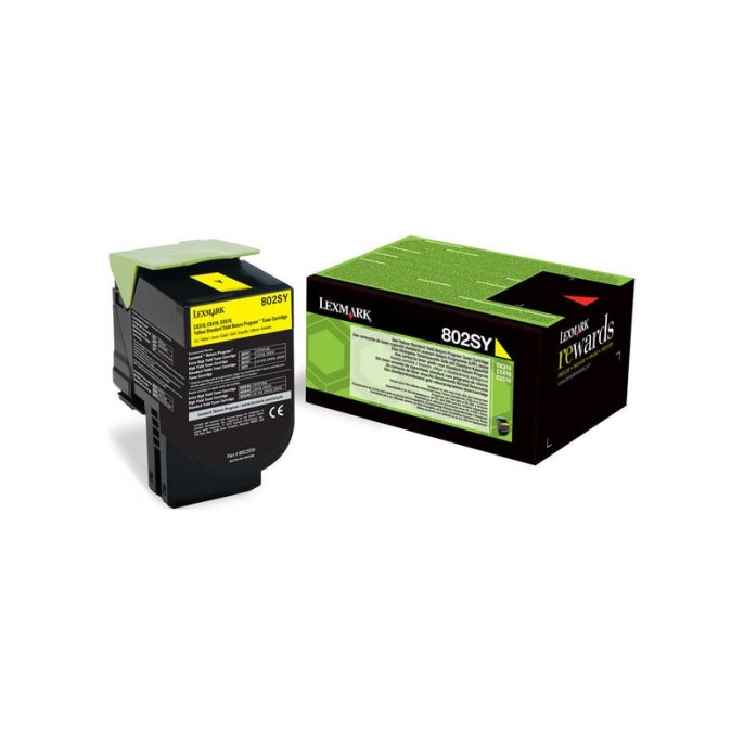 Lexmark 802SY Toner Geel