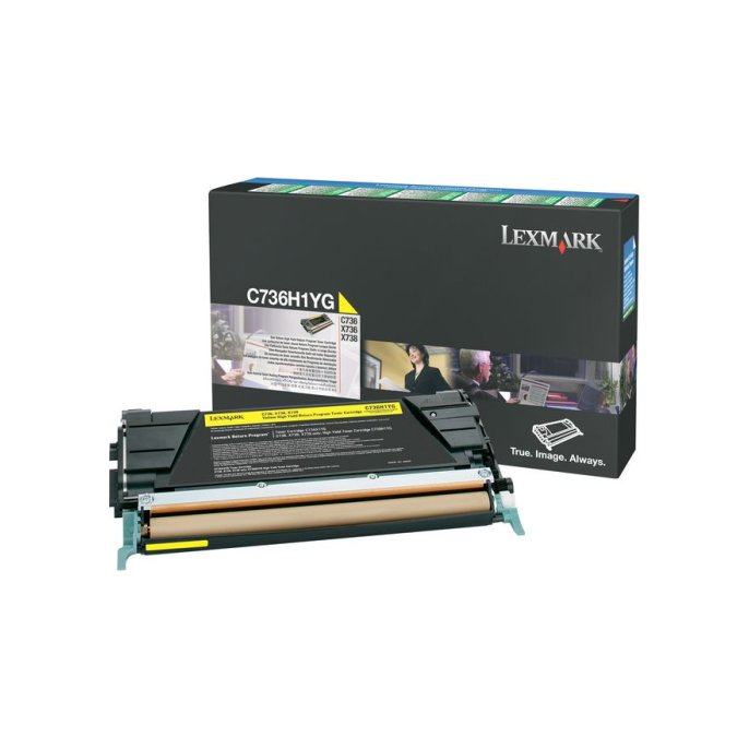 Lexmark C736 Toner Geel