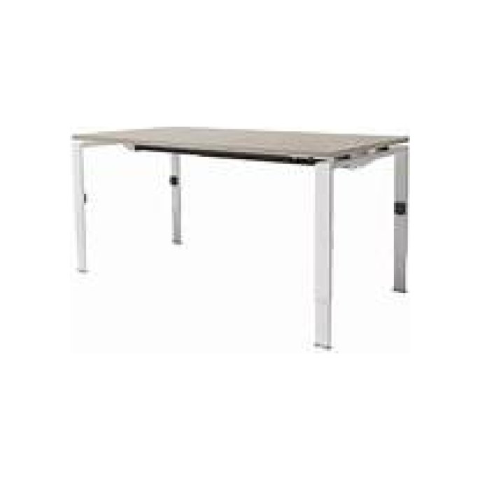 Linesto Plus Verstelbaar Bureau 120 x 80 cm Halifax Aluminium