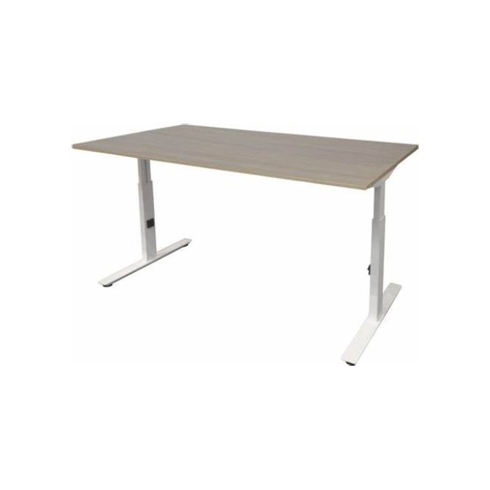 Linesto Plus Verstelbaar Bureau 160 x 80 cm Halifax Aluminium