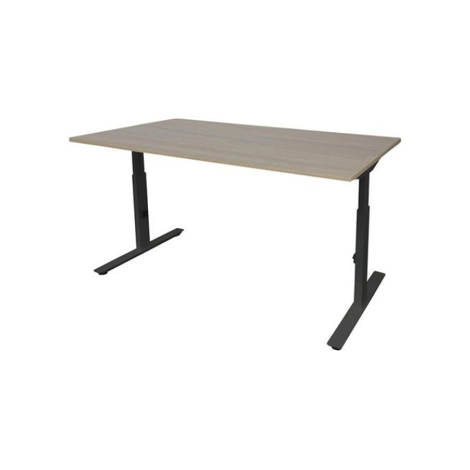 Linesto Plus Verstelbaar Bureau 160 x 80 cm Robson Zwart