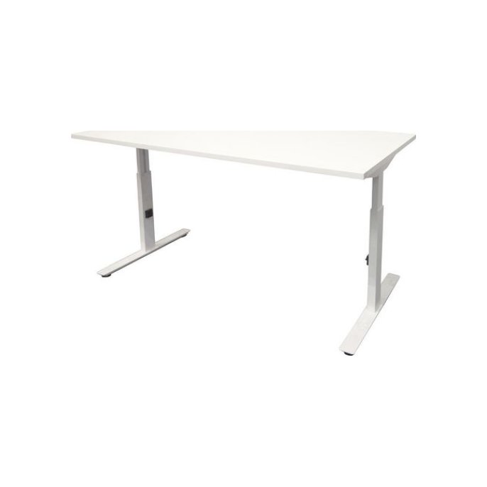 Linesto Plus Verstelbaar Bureau 160 x 80 cm Wit Wit