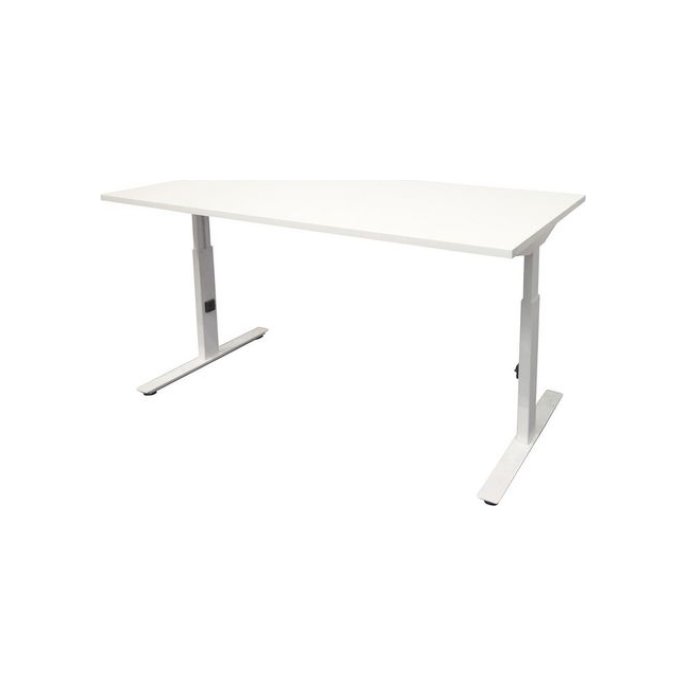 Linesto Plus Verstelbaar Bureau 180 x 80 cm Wit Wit