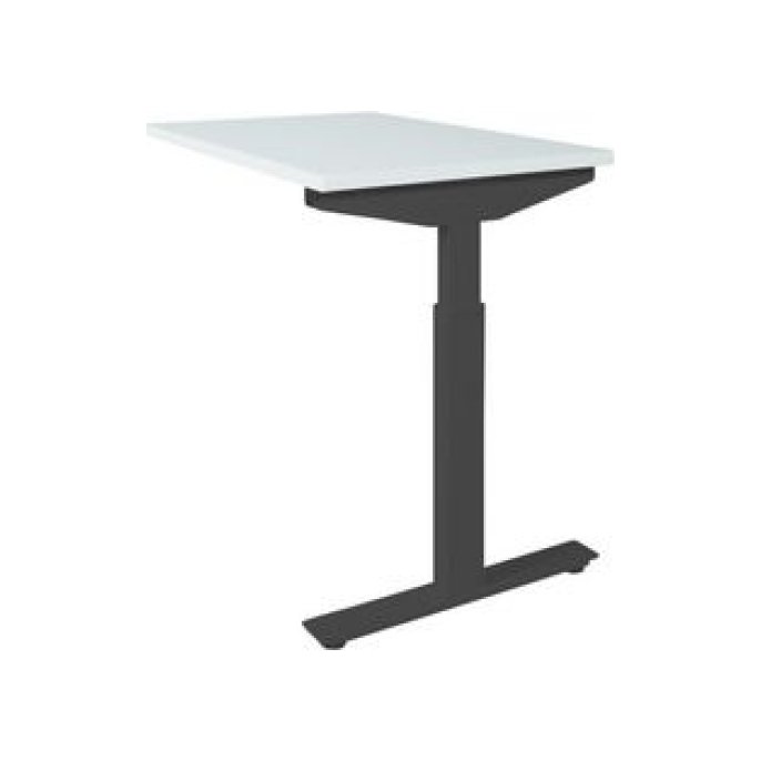 Linesto Plus Verstelbare Aanbouwtafel 120 x 60 cm Wit Zwart