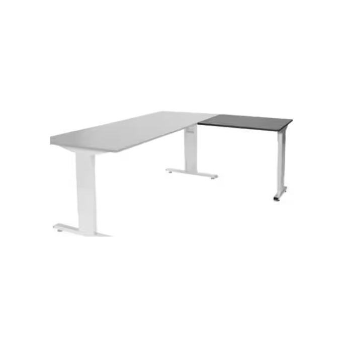 Linesto Plus Verstelbare Aanbouwtafel 80 x 60 cm Logan Aluminium