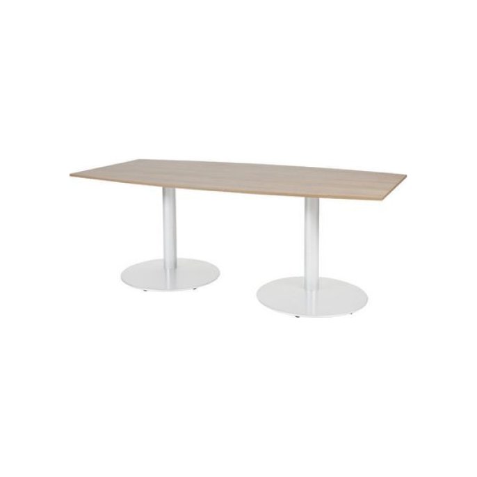 Linesto Vergadertafel 200 x 100 cm Havana Wit