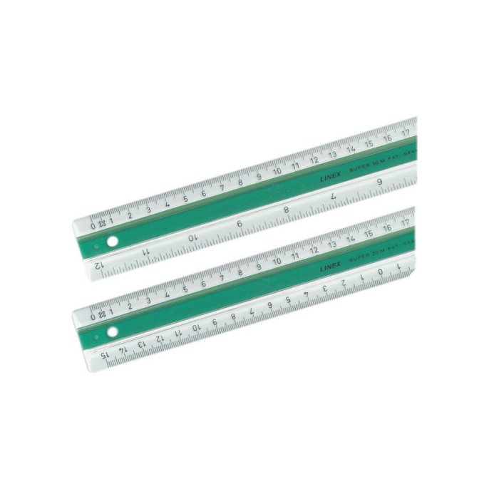 Linex Liniaal met rubberstrip 40 cm