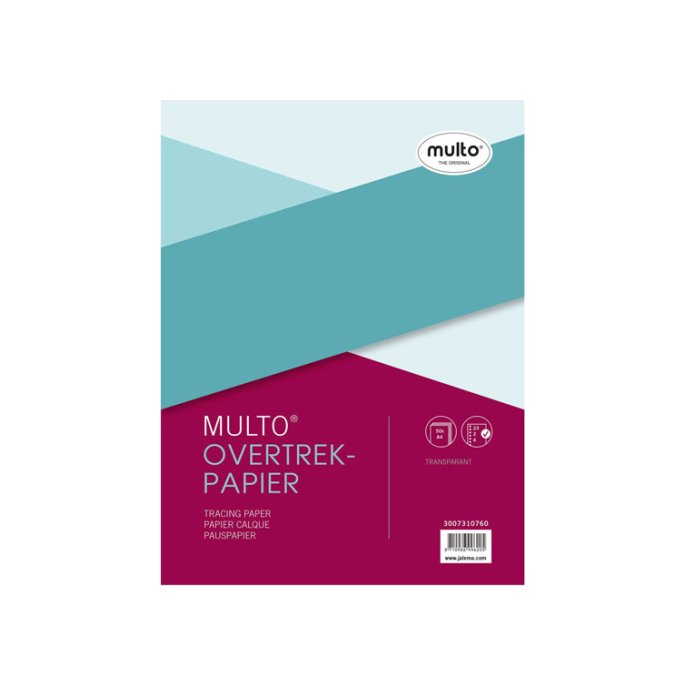 MULTO interieurpapier A4 23-rings transparant (pak 50 vel)