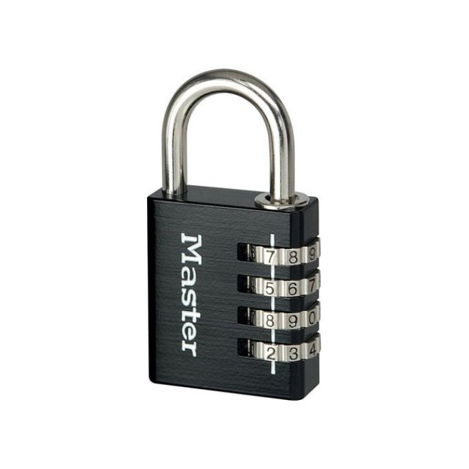 Master Lock Hangslot met 3 cijfers 40 mm Zwart