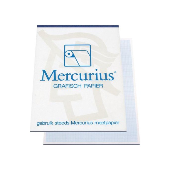 Mercurius grafisch A3 Millimeterpapier 80 g/m² Blauw (blok 50 vel)