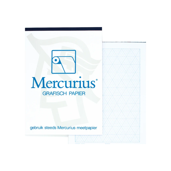 Mercurius isometrisch grafisch papier A3 (blok 50 vel)