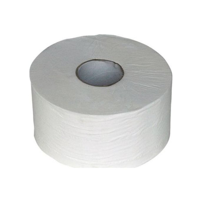 Mini Jumbo Toiletpapier 2-laags 180 m Wit (pak 12 rollen)