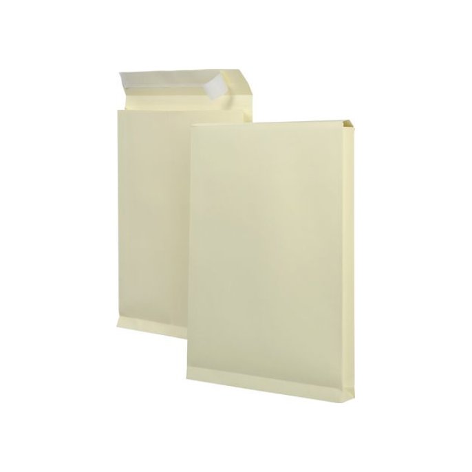 Monsterzak envelop Zelfklevende sluiting 262 x 371 x 38 mm 170 g/m² Crème (doos 125 stuks)