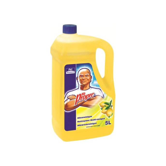 Mr Proper Allesreiniger vloeibaar citroen 5 liter geel (doos 3 x 5 liter)