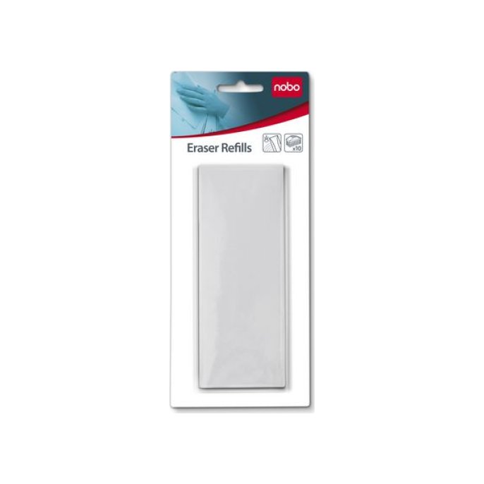 NOBO Deluxe Navulling whiteboard wisser (pak 10 stuks)