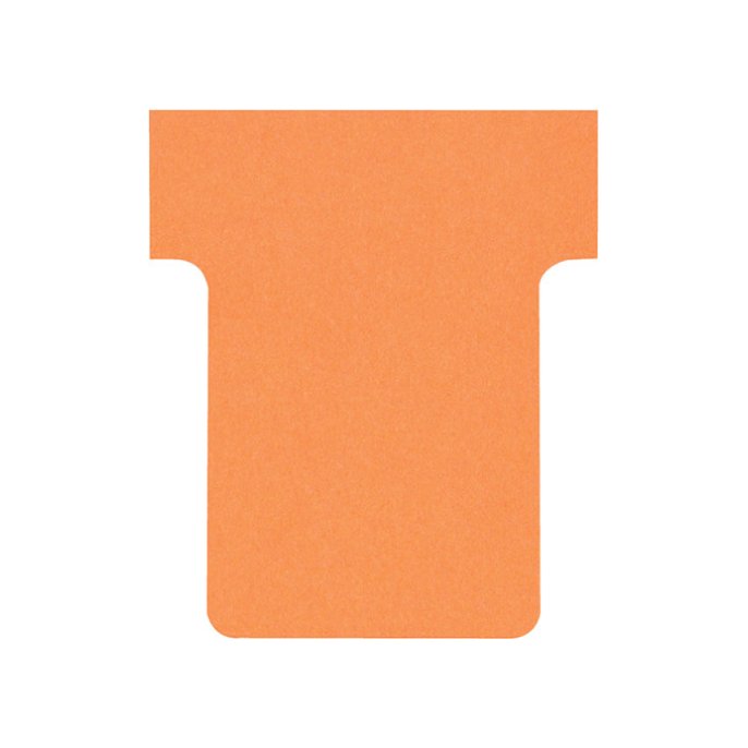 NOBO T-Kaart Maat 15 Papier 170 g/m² 53 x 36 mm Oranje (pak 100 stuks)